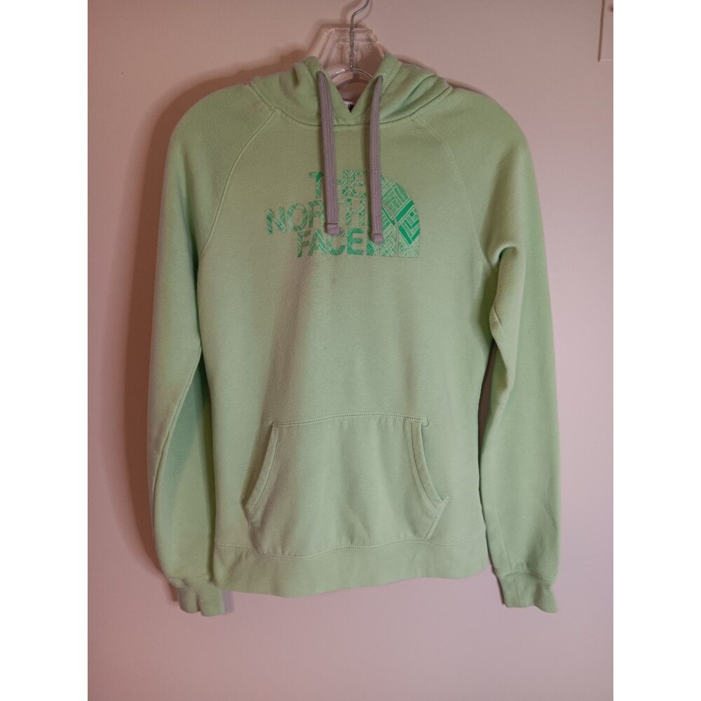 The North Face Womens Pullover Hoodie Half Dome Light Green Sz Small